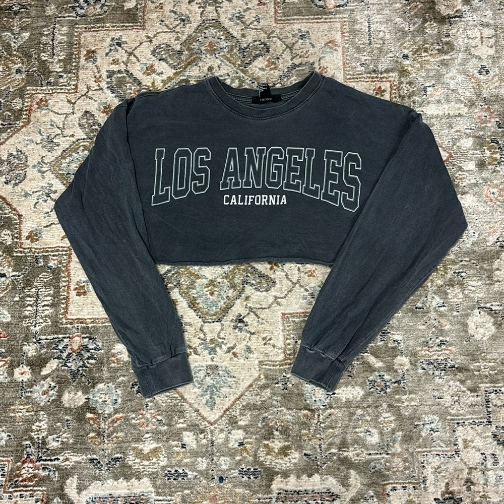 Forever 21 cropped long sleeve